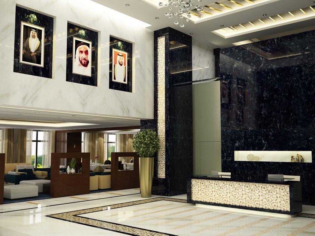 占奈萨拉卜塔酒店 阿布扎比 外观 照片 Interior of the hotel